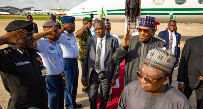Buhari returns to Nigeria after 13 days in London