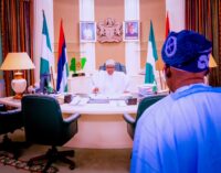 PHOTOS: Buhari observes last Jumat in Aso Rock, takes Tinubu on tour of state house