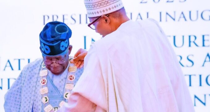 Nigerians made wise decision by electing you, Buhari tells Tinubu