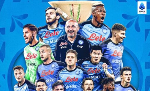 Osimhen scores as Napoli win first Serie A title in 33 years