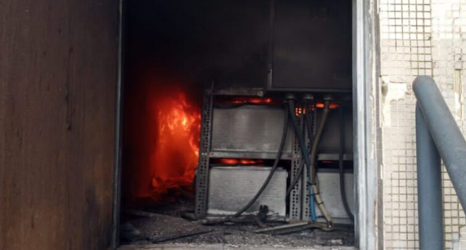 PHOTOS: Fire guts section of Zenith Bank branch in Lagos