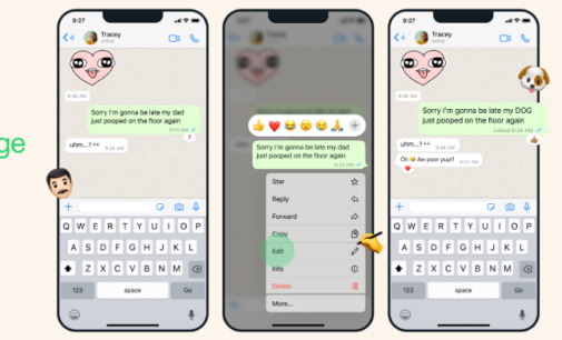 You can now edit sent messages as WhatsApp unveils new feature