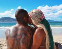 Tiwa Savage kisses mystery man in Brazil