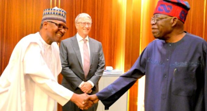 PHOTOS: Tinubu meets Dangote, Bill Gates, promises to prioritise health of Nigerians
