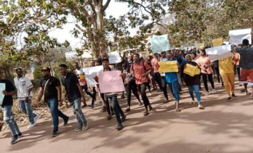 ‘Let the poor breathe’ — UNN pharmacy students protest hike in fees