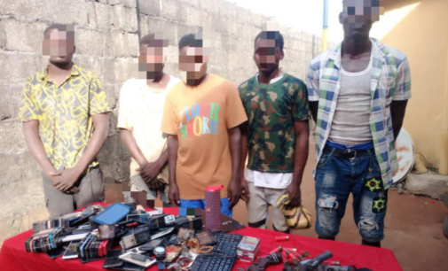 ‘Weapons recovered’ as police arrest five armed robbery suspects in Imo