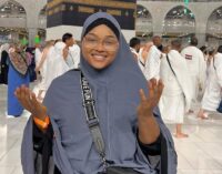 PHOTOS: Mercy Aigbe takes to Hajj after converting to Islam