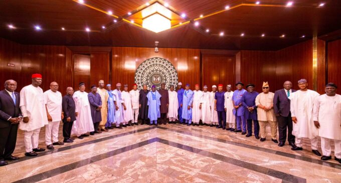 PHOTOS: Tinubu holds first meeting with all state governors