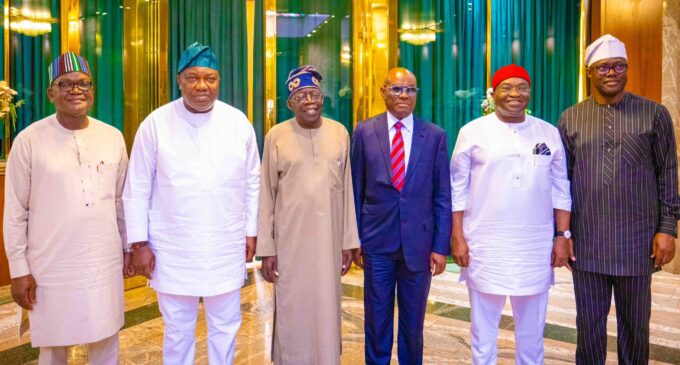PHOTOS: Tinubu meets with members of PDP G5 in Aso Rock