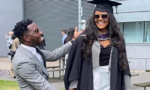 Timi Dakolo ecstatic as wife bags master’s degree from UK varsity