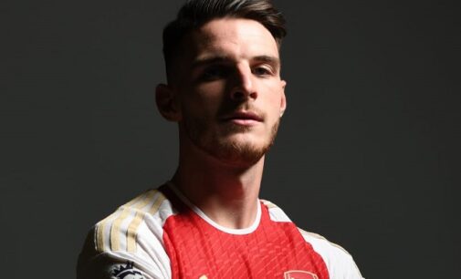 Arsenal unveil Declan Rice with Odumodublvck’s hit song