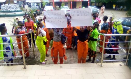 Edo street sweepers protest ‘N17,820’ monthly pay, demand salary increase