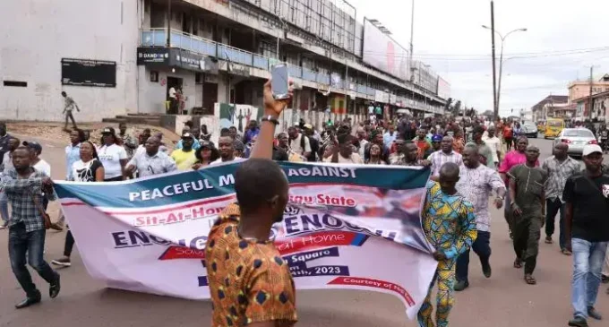 One dead as Enugu traders protest shops closure over sit-at-home ban