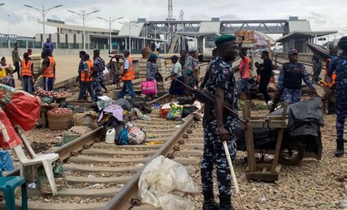 Lagos taskforce clears makeshift markets along Agege railway corridor