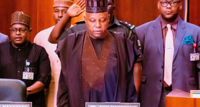 PHOTOS: Shettima presides over NEC meeting on petrol subsidy removal