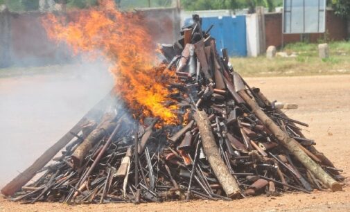 3,000 small arms, light weapons destroyed in four months, says NCCSALW