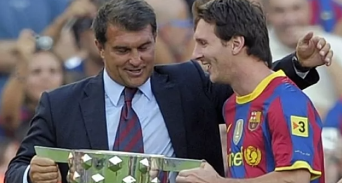 Barcelona still paying Messi until 2025, says Laporta