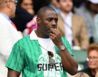 SPOTTED: Idris Elba rocks Super Eagles-inspired shirt to Wimbledon final