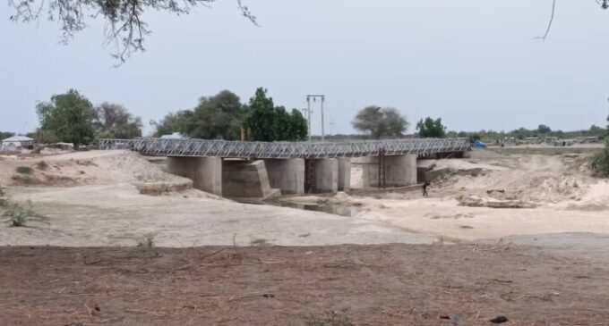 PHOTOS: Bridge linking Nigeria and Niger in Borno on verge of collapse