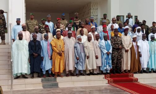 PHOTOS: Nigerian Muslim clerics meet Niger Republic coup leader