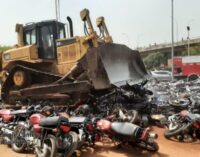FCTA crushes 400 commercial motorcycles over ‘illegal operation’