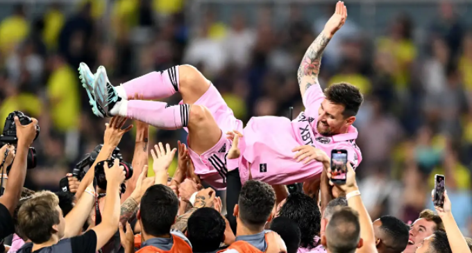Messi scores stunning goal to help Inter Miami win first-ever trophy