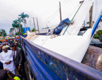 PHOTOS: Sanwo-Olu visits scene of jet crash in Lagos