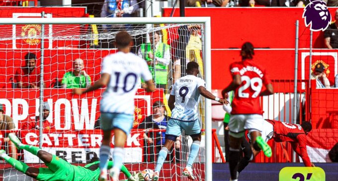 EPL: Awoniyi extends scoring streak in Forest defeat to Man United as Arsenal drop points