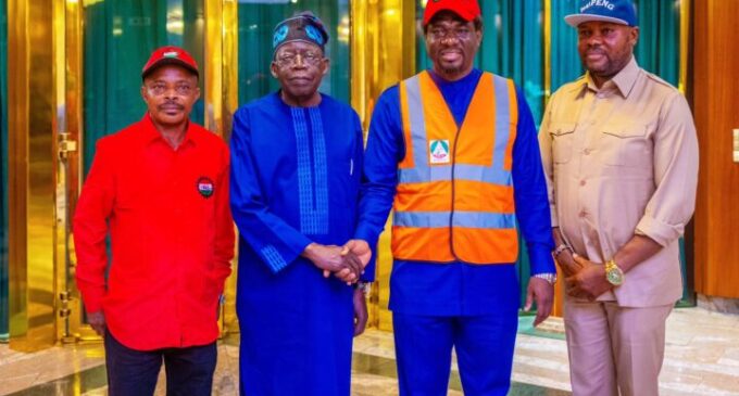 PHOTOS: Tinubu meets labour leaders amid anti-subsidy removal protest