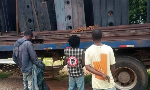 Troops arrest three ‘rail track vandals’ in Nasarawa – a month after 12 were nabbed