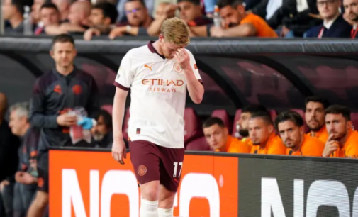 Man City’s De Bruyne out for ‘four months’ with injury