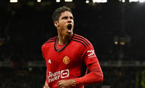 EPL: Varane header seals scrappy win for Man United against Wolves