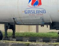 Traffic diverted as gas leaks from tanker in Lagos