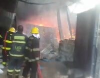 Fire guts petrochemical factory in Lagos 