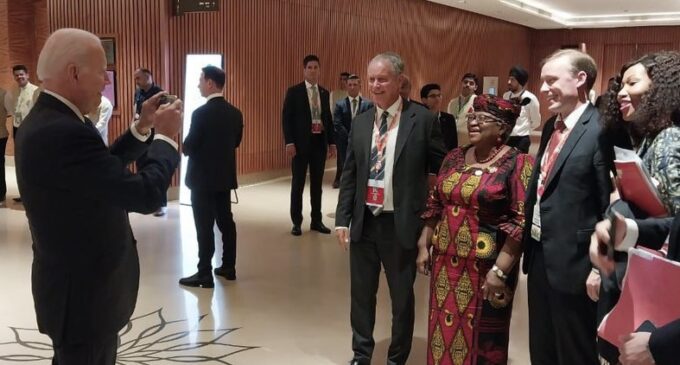 EXTRA: Biden takes photos of Okonjo-Iweala at G20 summit
