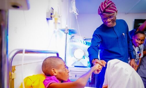 Sanwo-Olu visits boy whose ‘small intestine got missing’ at Lagos hospital