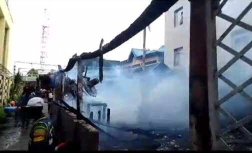 Five shops destroyed as fire razes market, hotel in Lagos