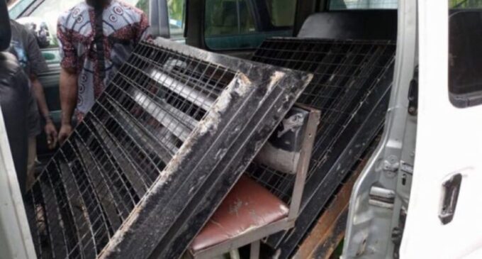 Security operatives arrest two for ‘stealing drainage covers’ in Lagos