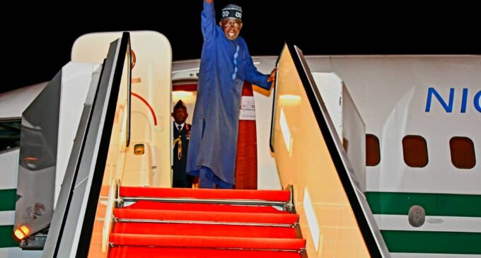 Tinubu departs Nigeria for 78th UNGA in US