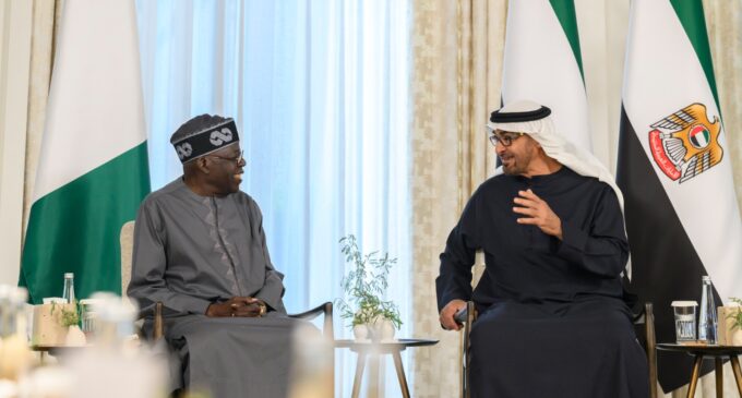 PHOTOS: UAE president hosts Tinubu in Abu Dhabi