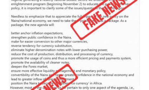 FAKE NEWS ALERT: CBN denies ‘policy’ to crash exchange rate to N1.25/$