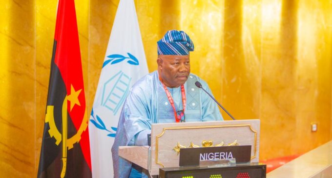 Akpabio preaches peace, justice at inter-parliamentary union assembly in Angola