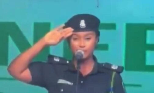 EXTRA: ‘Policewoman murders’ lyrics of national anthem at Imo retreat
