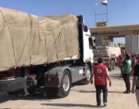 Israel-Hamas war: Truck carrying coffins among aid convoy to Gaza