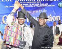 ‘For his outstanding commitment’ — Bayelsa community confers chieftaincy title on NDDC MD