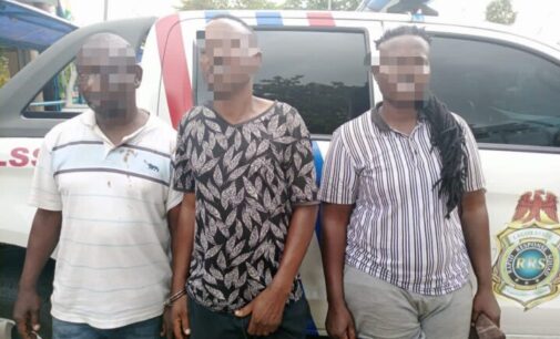 Police arrest three ‘one chance’ robbery suspects in Lagos