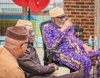 PHOTOS: Four south-west governors visit Akeredolu in Oyo