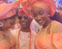 PHOTOS: Banky W, Dbanj among entertainers at funeral of Wizkid’s mum