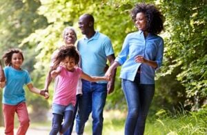 Making family exercise a fun activity