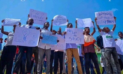 ‘No light, no exams’ — KASU students protest 5-month blackout